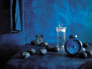 静物 Painting - 青の静物画